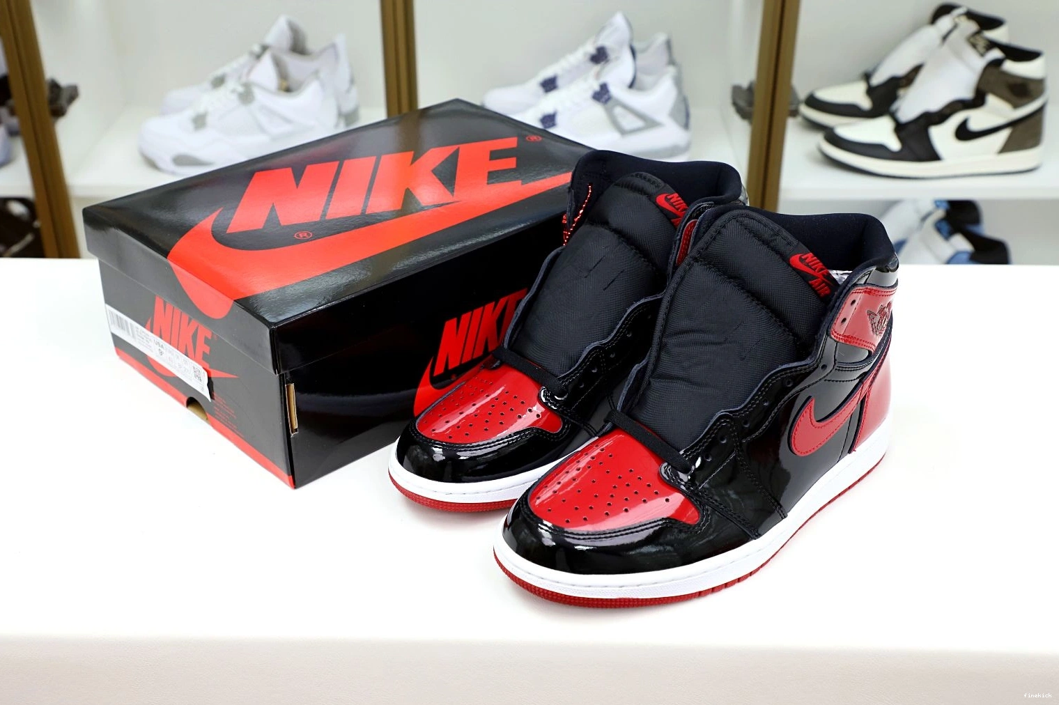 BRED 1 OG PATENT AIR JORDAN HIGH 0120